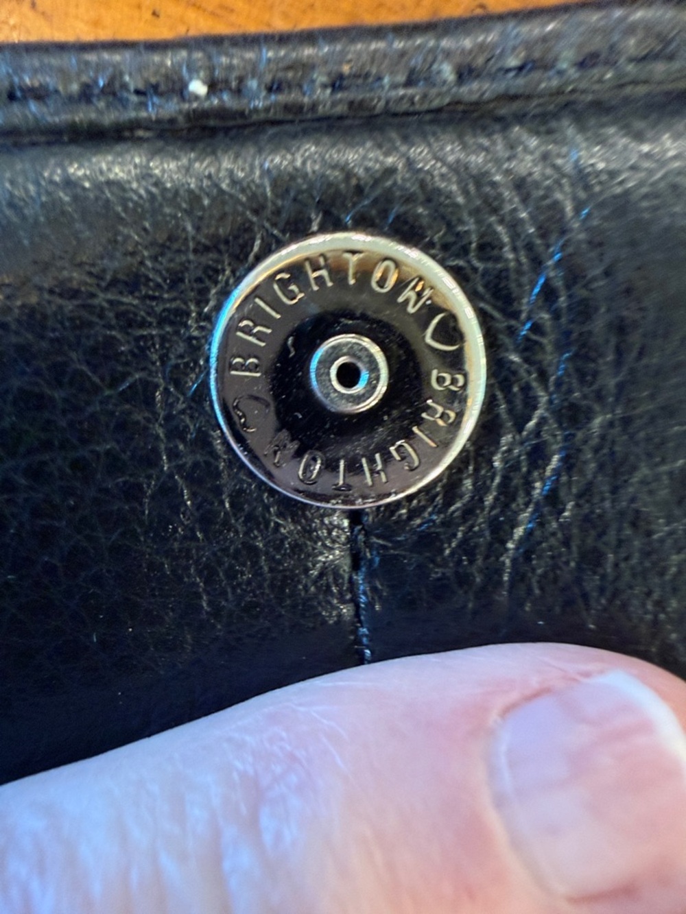 NWOT Brighton Black Leather Wallet Crossbody Organizer Buckle Silver Accent - Picture 5 of 14